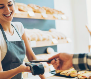 Woman at Bakery